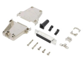 DTZFRG-25FSSL D-Sub PIN: 25 żeńskie proste lutowanie na przewód gold flash