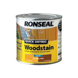 Ronseal 37535 Quick Drying Woodstain Satin Natural Pine 250ml
