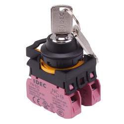 CW1K-2AE02 2 Position Maintained Key Switch2NC IP65 IDEC