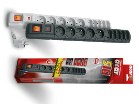 ACAR S10 1.5m Przedłużacz listwowy przeciwprzepięciowy czarny