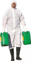 Kombinezon jednorazowy z kapturem - typ 5 - typ 6 DT215, kolor: biały, rozmiar: M / DT215TM