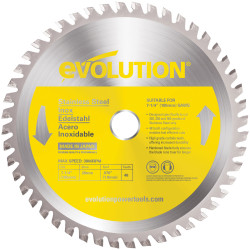 Evolution S185TCT-48CS StainlessSteel Cutting CircularSaw Blade 185x20mm x48T
