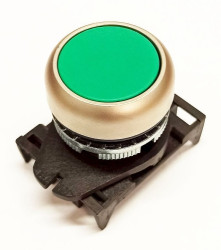 PPRN2NL przycisk monostabilny niklowany, zielony OFF - (ON)