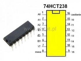 74 HCT238 3 to 8 Line Decoder DIP16