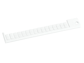 HR1X3016 Tabliczka opisowa do przekaźników interfejsowych, zestaw 16 sztuk