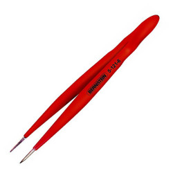 Bernstein 5-121-6 Engineer&#xB4;s Tweezers 120mm Straight Narrow Point PVC Insulated