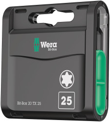 Zestaw końcówek do wkrętaka Torx l. elementów: 20 rozmiar: 25 mm Wera