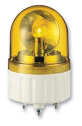 Sygnalizator 24 V AC/DC Obrotowe Pomarańczowy Montaż na podstawie LED