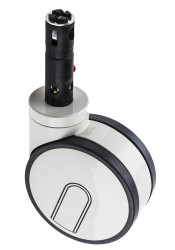 Koło samonastawne średnica kabla 125mm Trzpień Tente 125kg wysokość całkowita 150mm