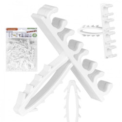 Uchwyt kablowy poczwórny szybki montaż do kabli okrągłych fi: 6-9 mm APP-02/4