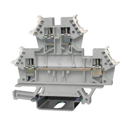 Blok zacisków przelotowych RS PRO poziomy: 2Zacisk klatkowy 32A 1000 V