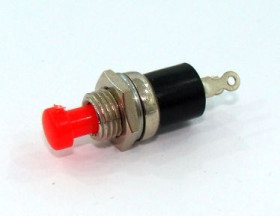 M-312 przycisk chwilowy okrągły czerwony OFF-(ON)