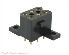 Gniazdo PCB 6 -pinowe 2 -rzędowe raster: 5.08mm Montaż na płytce Proste Montaż na płytce drukowanej