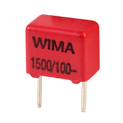 Wima FKP2D011501D00KS FKP2 1500pF &#xB1;10% 100V Radial Polypropylene Capacitor