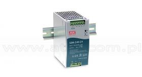 Mean Well SDR-240-48 Zasilacz przemysłowy 240W 48VDC, DIN TS35, P.F.C.