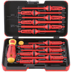 Stahlwille 4798 VDE Set of Interchangeable VDE Screwdrivers 14-piece