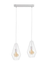 Lampa wisząca loftowa 2xE27 LEX WHITE
