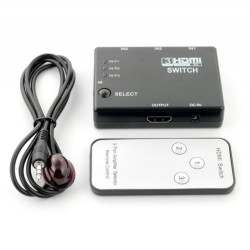 Przełącznik - switch HDMI z pilotem - Esperanza EB267