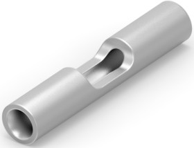 Butt connector, uninsulated, 0.2-0.6 mm², AWG 24 to 20, silver, 12.45 mm, 8-324001-1
