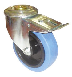 Koło samonastawne średnica kabla 100mm Trzpień Tente 150kg wysokość całkowita 128mm