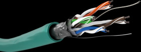 93267 Cat.5e network cable, F/UTP, CCA, 100 m, green