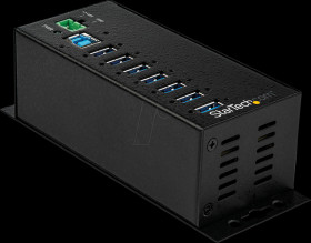 HB30A7AME USB 3.0 hub, 7 port, DIN holder , ESD, with power supply unit