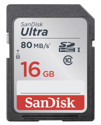 Karta pamięci SDHC SanDisk SDSDUNC-016G-GN6IN, 16 GB, Class 10, UHS-I, 80 MB/s