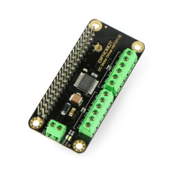 DC Motor Driver HAT V1.0 - dwukanałowy sterownik silników 12V/1,2A - nakładka dla Raspberry Pi - DFRobot DFR0592