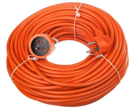 Przedłużacz ogrodowy 1-gniazdo z/u 40m /H05VV-F 3x1,5/ pomarańczowy P01140