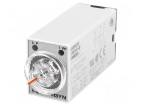 H3YN-2-200-230AC Przekaźnik czasowy 0,1s÷10min DPDT 250VAC/5A Uzas: 200÷230VAC