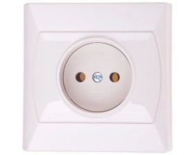 AKCENT Gniazdo pojedyncze b/u beżowe GP-1A/01