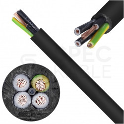 Kabel sterowniczy JZ-600 4x1,5mm2 czarny 0,6/1kV zewnętrzny numerowany olejoodporny linka Helukabel