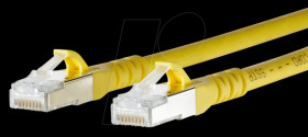1308451577-E Patch cord RJ45 Cat.6A AWG26 S/FTP LSHF 1.5 m yellow
