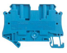 Złączka szynowa 4-przewodowa 2,5mm2 niebieska Ex UT 2,5-QUATTRO BU 3044555 /50szt./