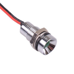 Q8R5CXXHG02E Hyper Bright Green Recessed 8mm 3.3VDC LED Panel Indicator IP67 APEM