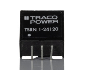 Regulator przełączający, Uwe 13.5 → 36V dc, Uwy ±12V dc, Iwy 1A, TRACOPOWER, TSRN 1