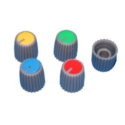 GAŁKA ŚRED. GS15 ŻÓŁTY DEKIEL SZARA 15mm