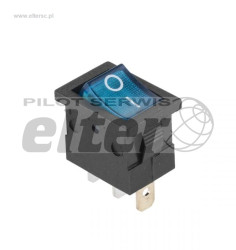 Przeł. kołys. podśw. mały ON-OFF AC niebieski
