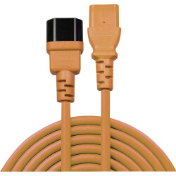 LINDY 30475 Mains Extension Cable IEC C14 to IEC C13 2.00m Orange