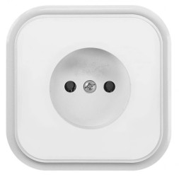 ECO Gniazdo pojedyncze b/u białe GPt-15C