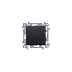 Przycisk dzwonek szybkozłącza CD1C.01/49 czarny mat Simon10 Kontakt-Simon