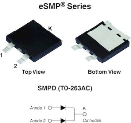 V20D170C Dual High Voltage TMBS&#174; (Trench MOS Barrier Schottky) Rectifier