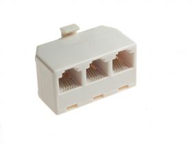 Adapter rozdzielacz telefoniczny RJ14 gn-3xgn 6P4C