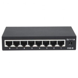 Switch Gigabit 8x 10/100/1000 Mbps RJ45 Desktop Metalowy