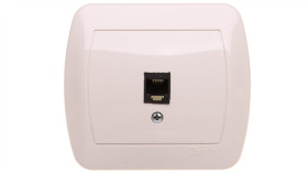 Simon Akord Gniazdo Telefoniczne Pojedyncze Rj11 Beżowe At1e/12