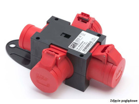 Rozdzielnica budowlana RB gniazda 3x16A/5 wtyki 1x16A/5 IP44 PIESZYCE 9430007W PCE