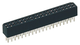 Gniazdo PCB 4 -pinowe 2 -rzędowe raster: 1.27mm typu płytka – płytka Proste Montaż na płytce drukowanej