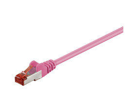 Kabel Patchcord CAT 6 S/FTP PIMF RJ45/RJ45 0.15m purpurowy
