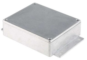 Obudowa ekranowana Srebrny z kołnierzem, 149.8 x 100.2 x 35.6mm, RS PRO