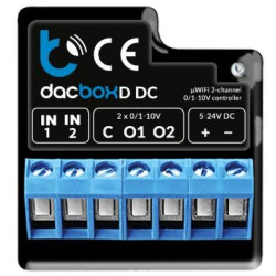 BleBox dacBox DC Inteligentny ściemniacz, regulator obrotów, mocy Wi-Fi do oświetlenia, wentylatorów, pompy 5-24V SMARTHOME